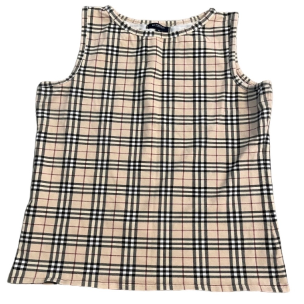 Vintage 90s/2000s burberry nova check tank